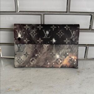 Louis Vuitton rare galaxy medium pochette kirigami clutch wallet